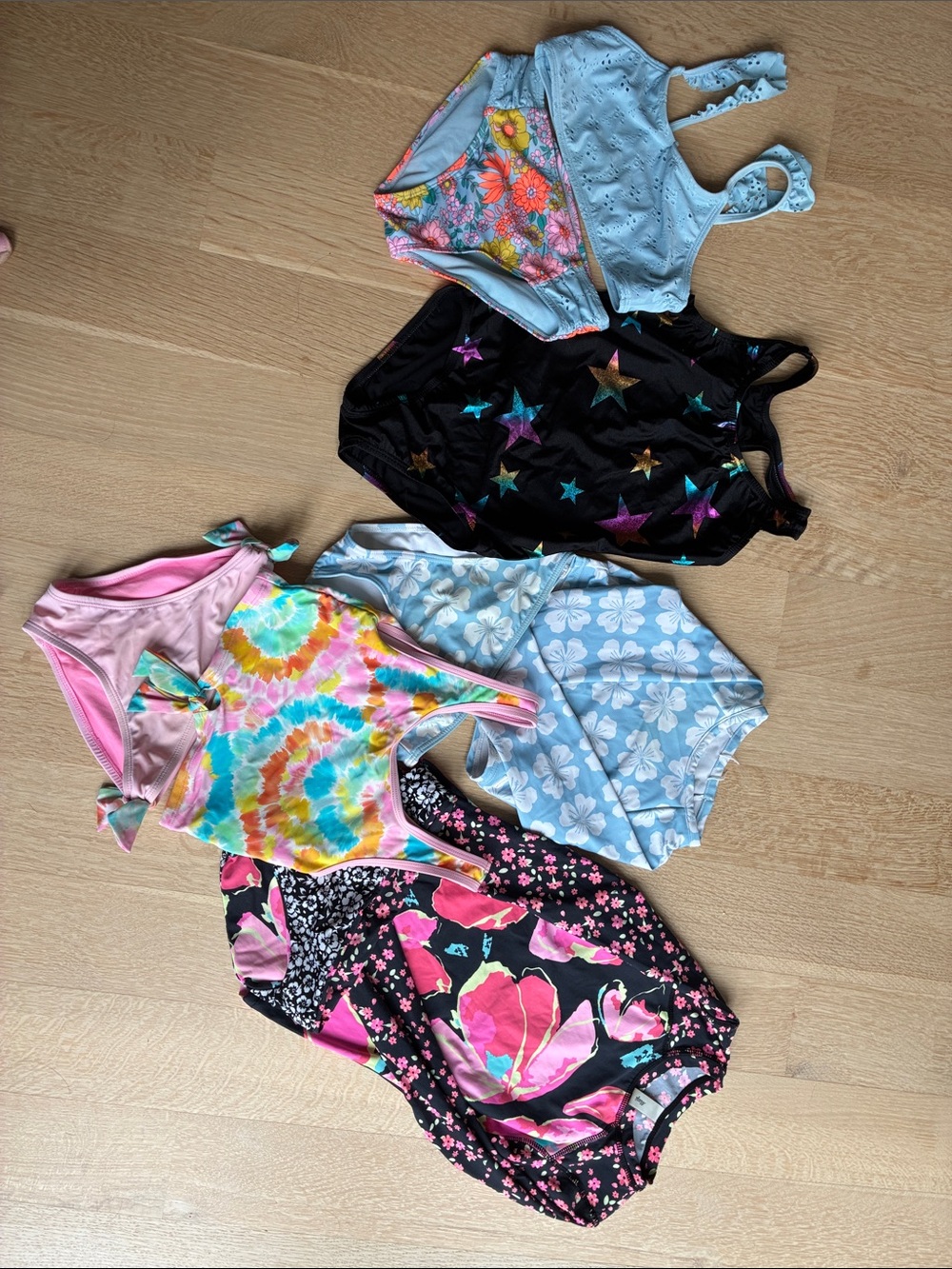 Girls bathing suits bundle size 8